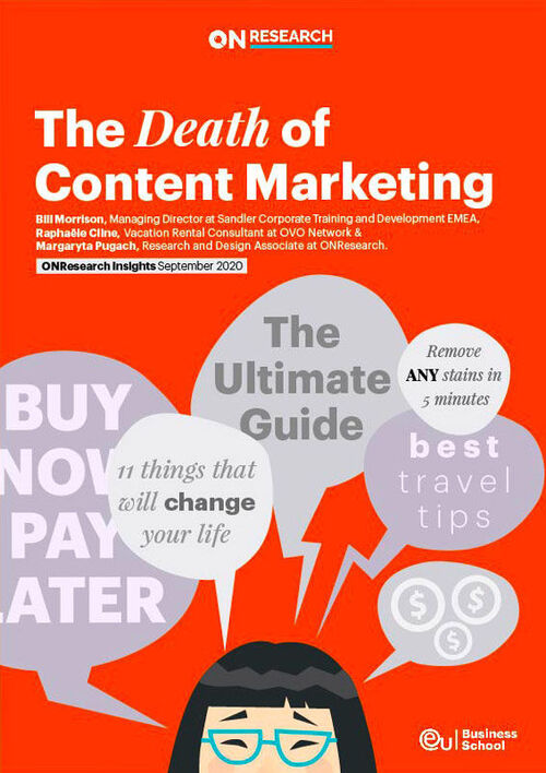 The Death of Content Marketing